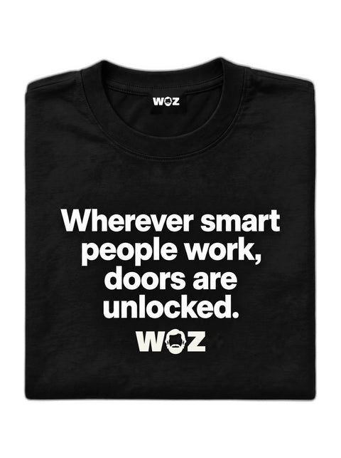 wherever-smart-people-work-doors-are-unlocked-woz-tee-black