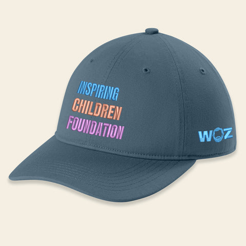 The ICF Hat — WOZ × ICF, blue jean, ICF front embroidery and WOZ side logo