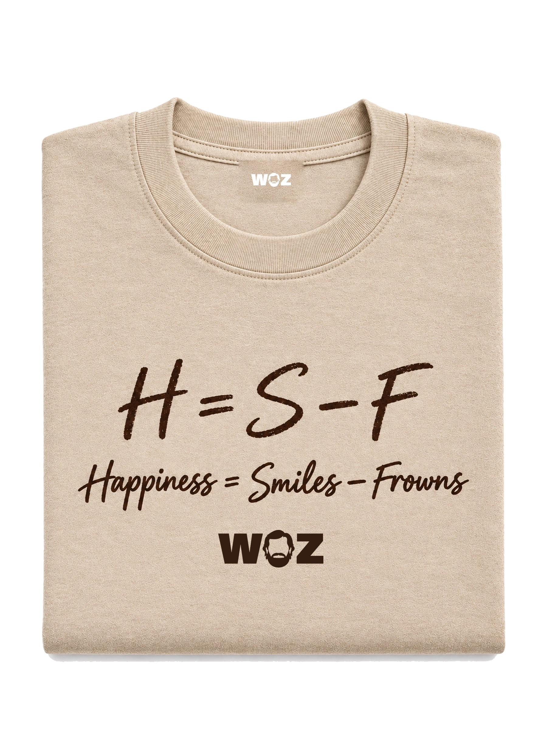 H = S − F Tee — Beige (folded)