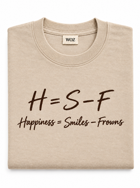H = S − F Tee — Beige (folded)