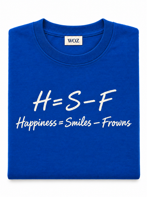 H = S − F Tee — Royal Blue (folded)