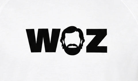 WOZ Power Tee - artwork detail, cropped from the existing catalog image.