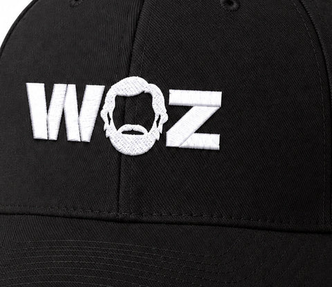 WOZ Flexfit Baseball Cap - front artwork, cropped from the existing catalog image.