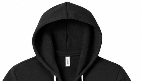 WOZ Zip Up Hoodie - hood and neckline, cropped from the existing catalog image.