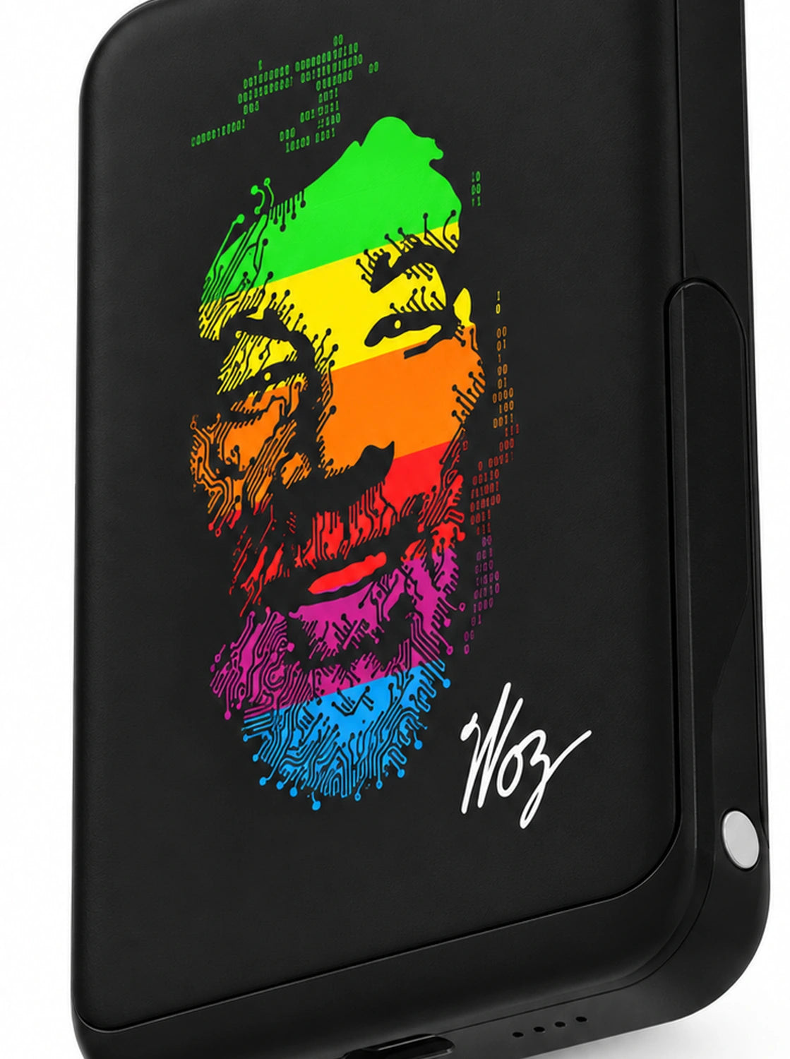 WOZ Magnetic Power Bank - portrait artwork, cropped from the existing catalog image.