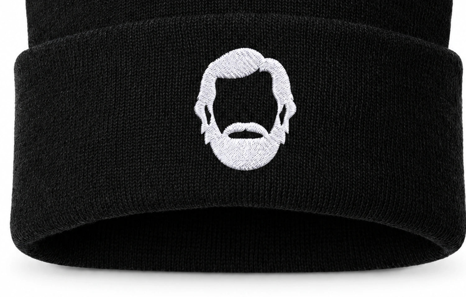 WOZ Beanie - cuff and portrait, cropped from the existing catalog image.