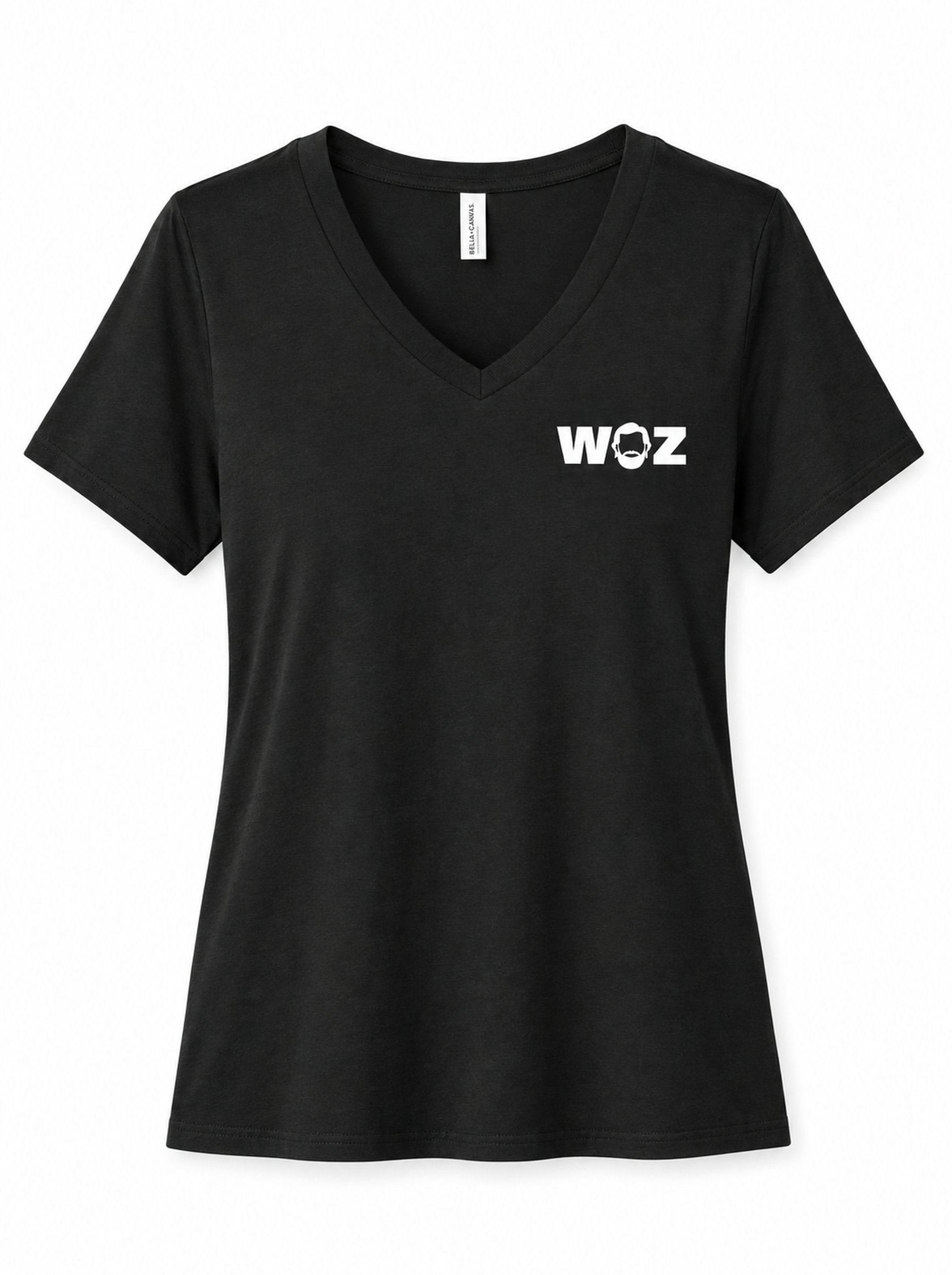 Woz Women's Relaxed Jersey Short Sleeve V-Neck Tee
