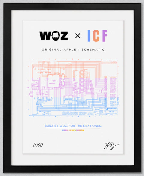 WOZ × ICF Founders Edition No. 01 of 100, framed and hand-signed by Steve Wozniak