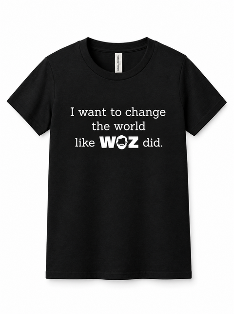 "I Want to Change the World" WOZ Youth Tee
