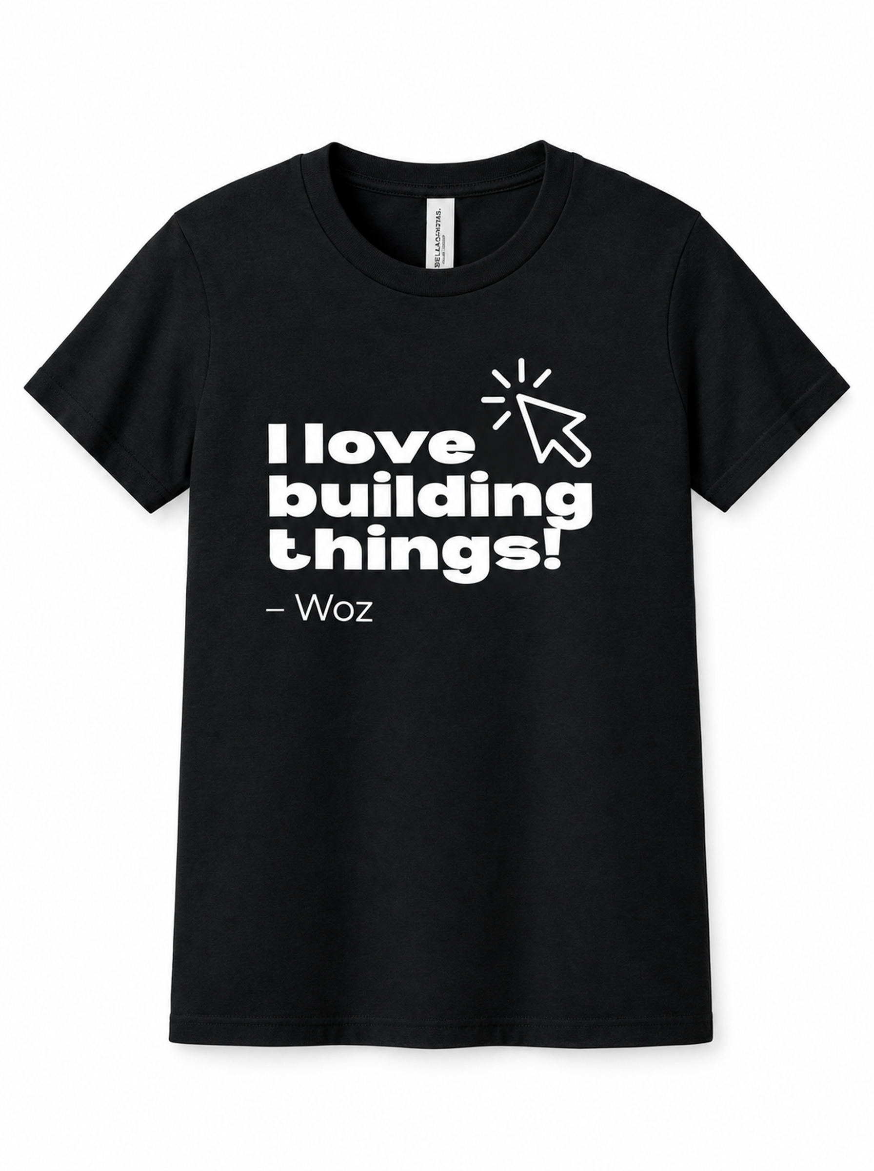 "I love building things!" WOZ Youth Tee