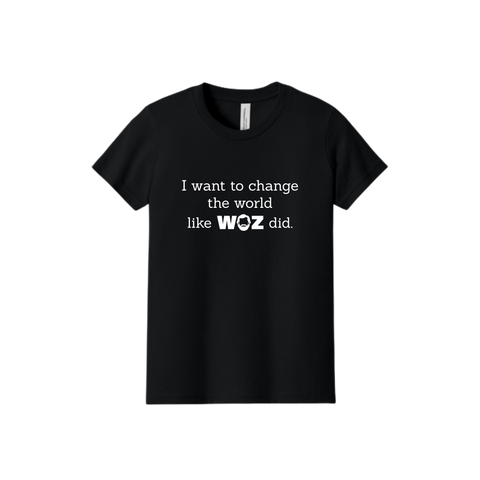 "I Want to Change the World" Woz Youth Jersey Short Sleeve Tee